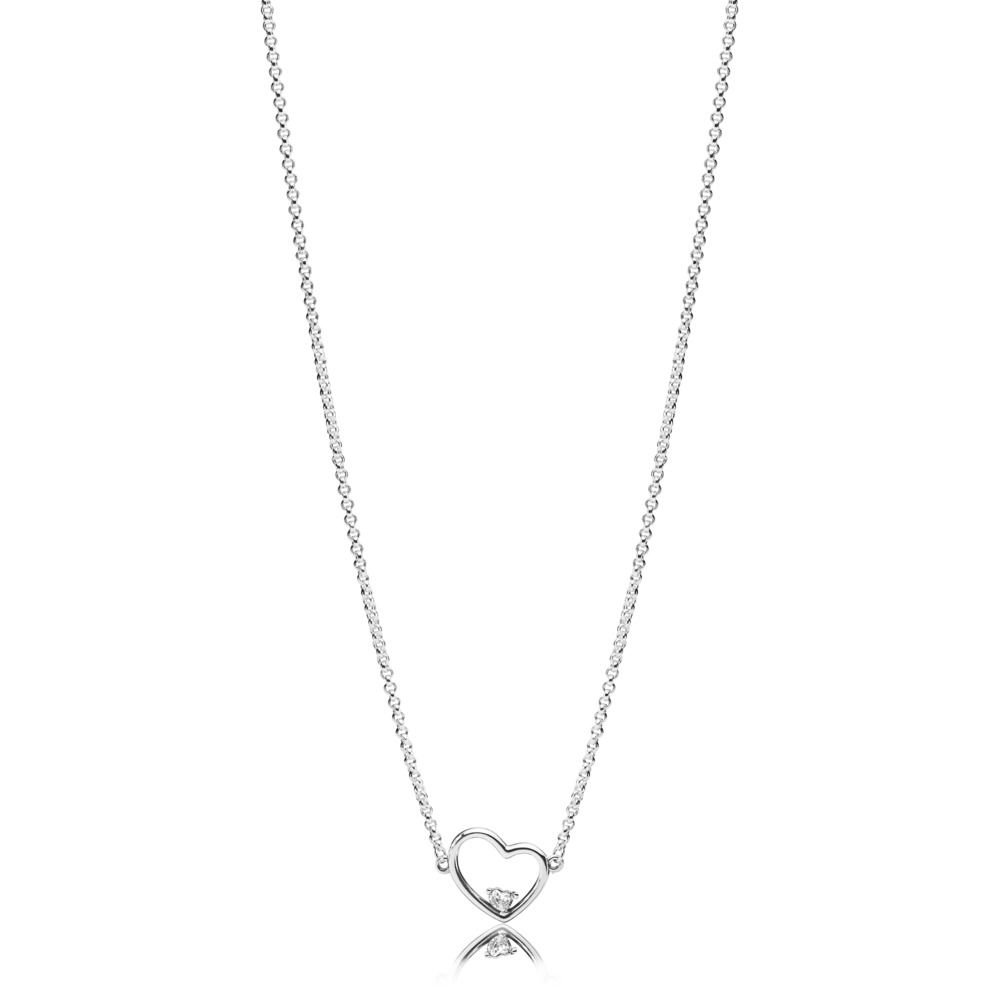 Halsband "Asymmetric Heart of Love Necklace" - Pandora