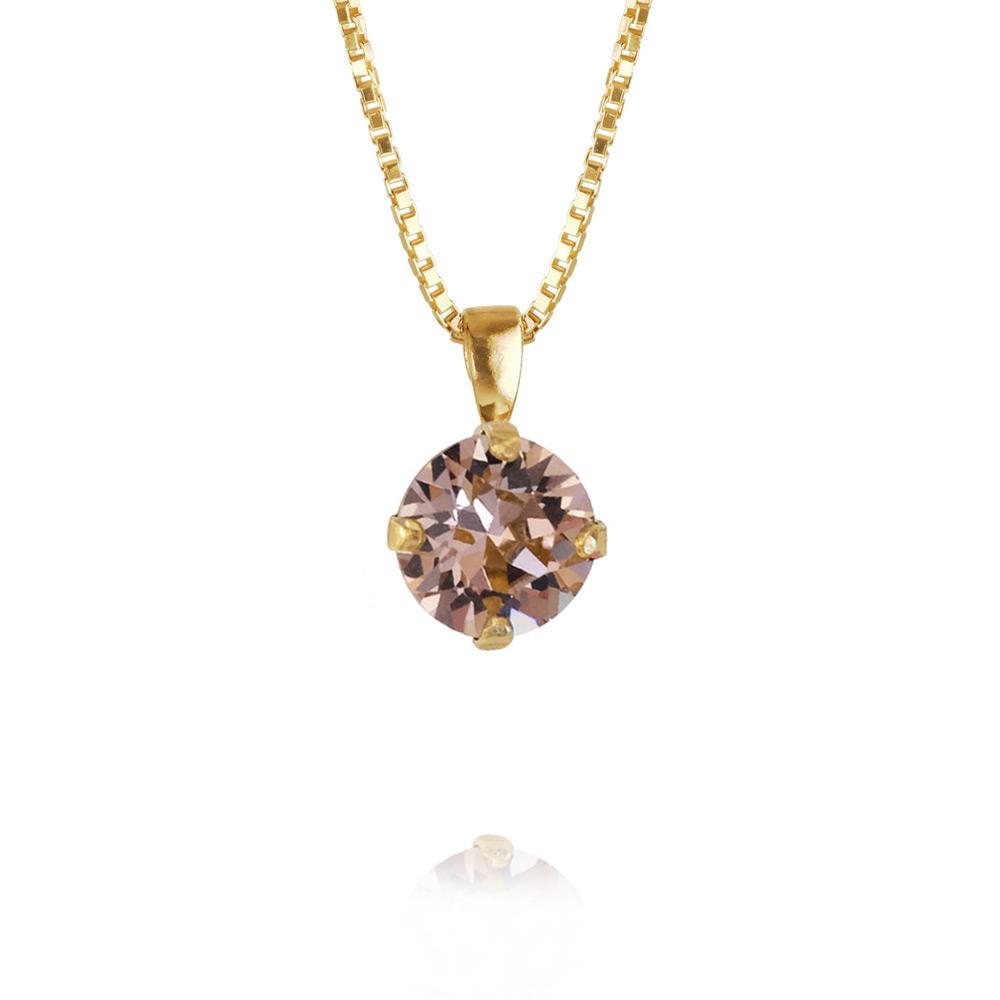 Halsband "Classic Petite Necklace Gold - Vintage Rose" - Caroline Svedbom