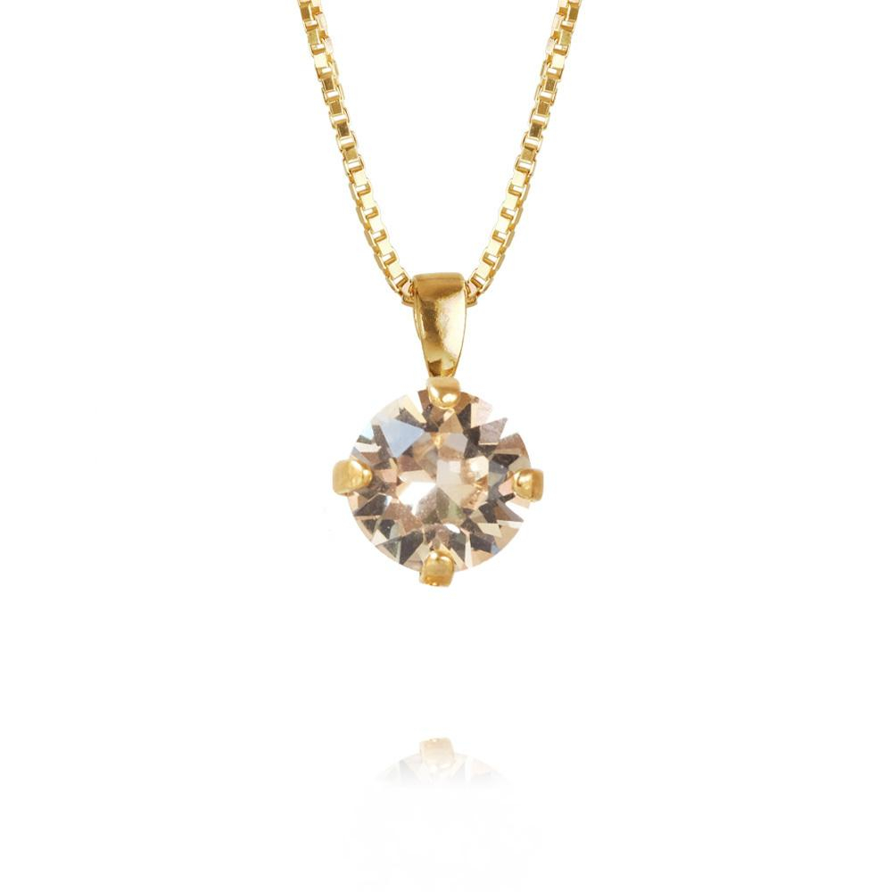 Halsband "Classic Petite Necklace Gold - Silk" - Caroline Svedbom