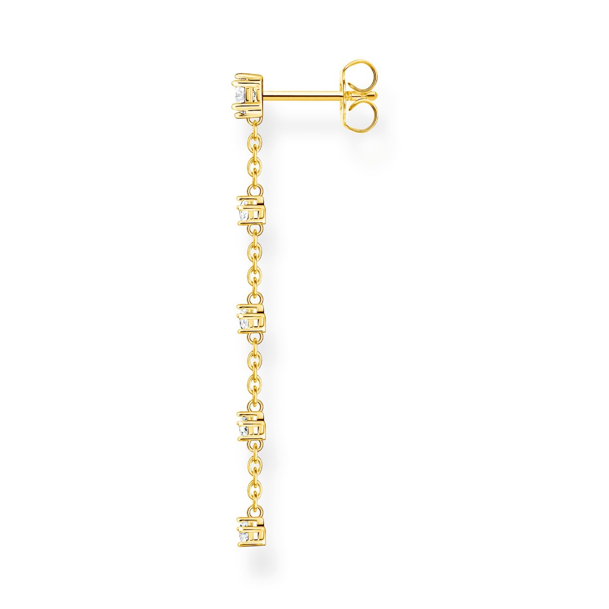 Örhänge "Hängande Vita Stenar Guld" - Thomas Sabo - Bild 3