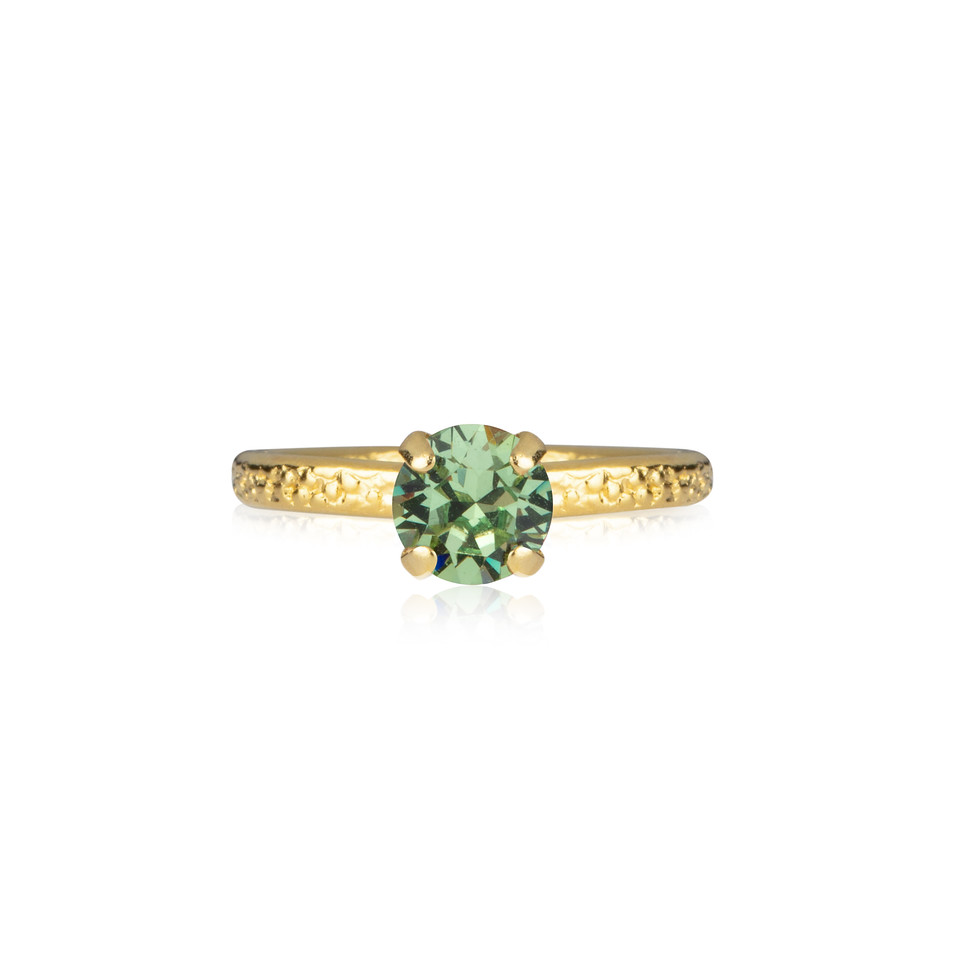 Ring "Mini Drop Ring Gold - Peridot" - Caroline Svedbom