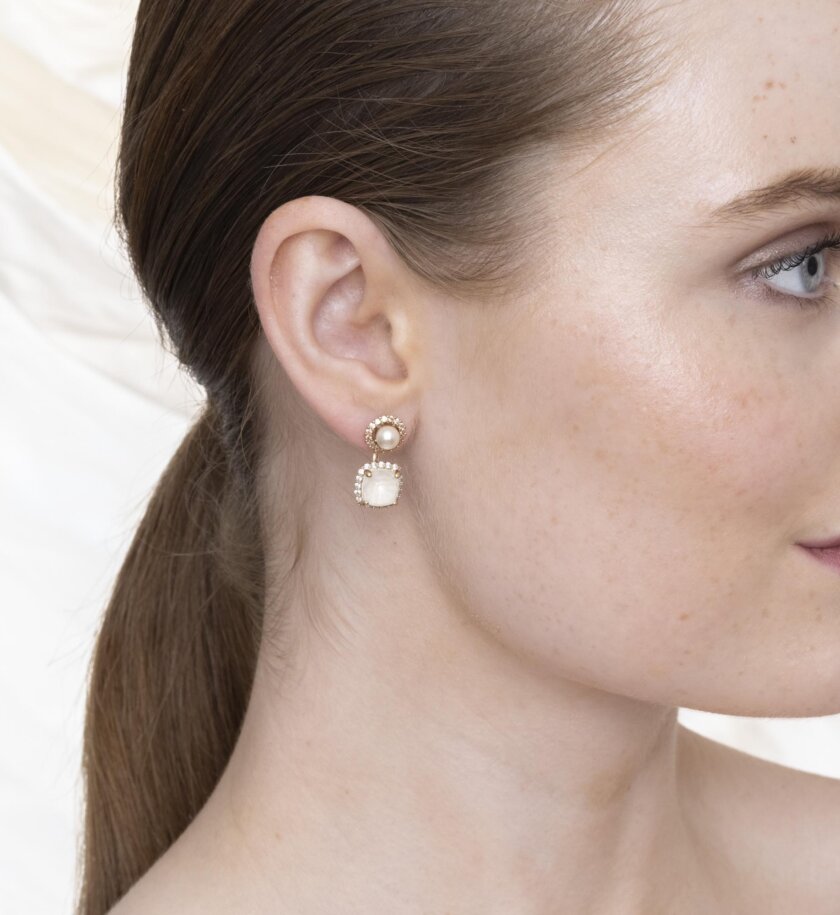 Lily And Rose"Colette Milky Cream"Gold"Earrings - Bild 2