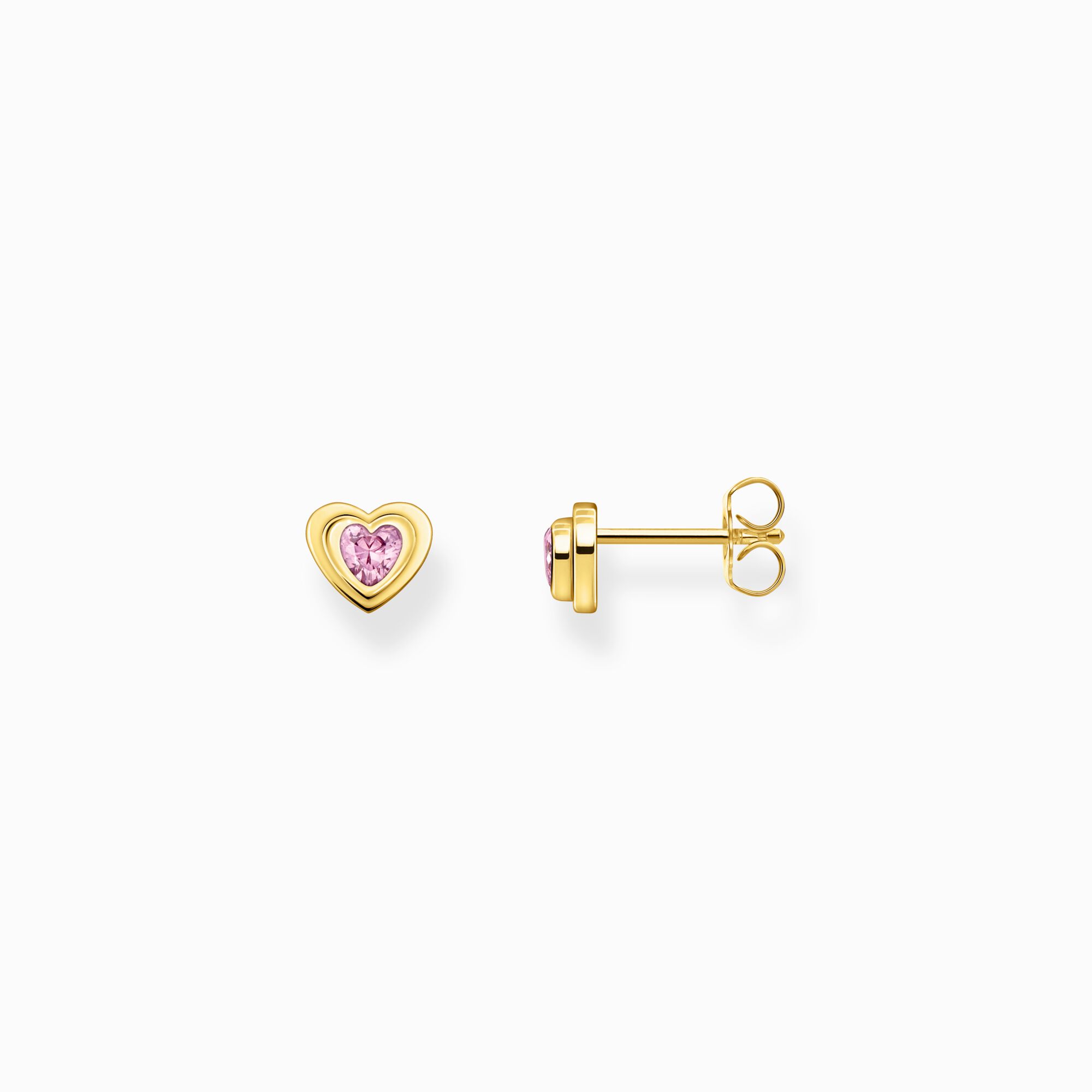 Thomas Sabo"Hjärtan med rosa Zirkoniasten-Örhängen
