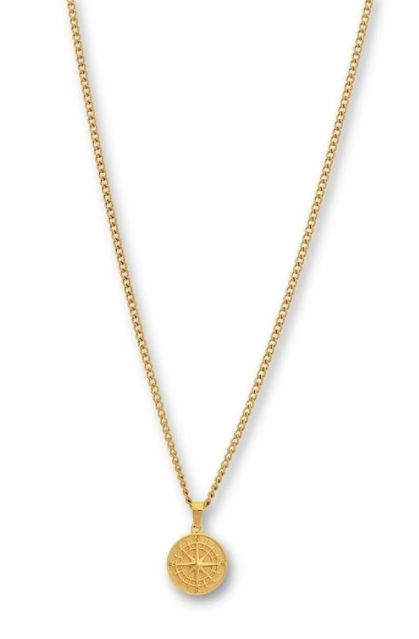 By Billgren"Harvey Kompass Guld" - Halsband