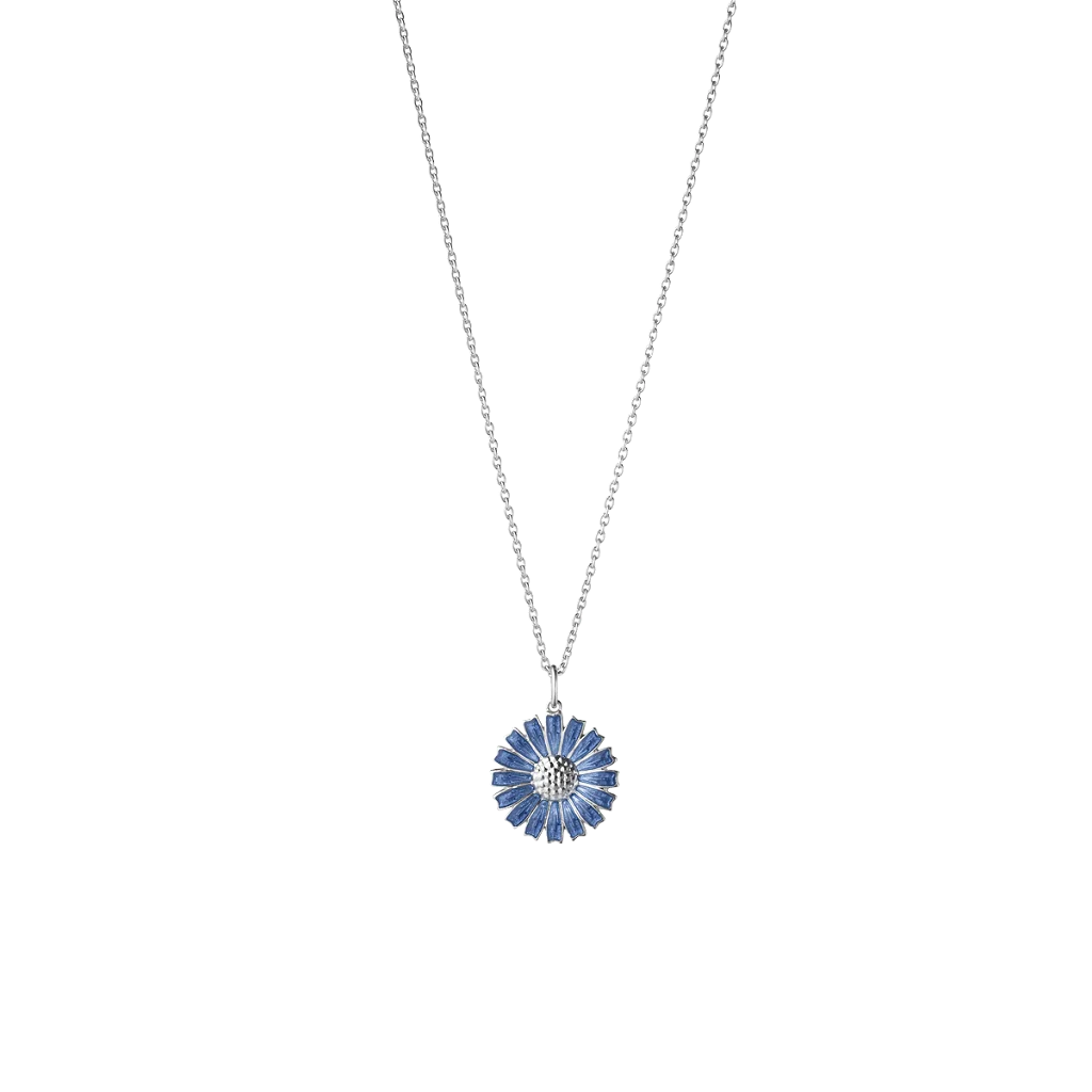 Georg Jensen "DAISY Pendant Blue" Halsband