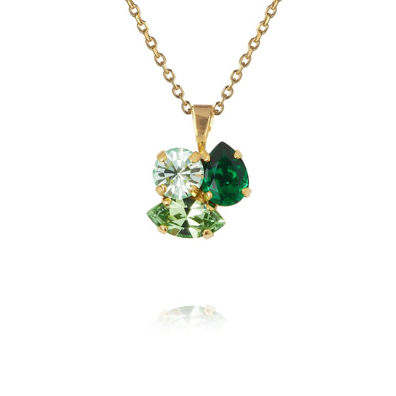 Caroline Svedbom "Ana Necklace Gold / Majestic Green Combo" - Halsband