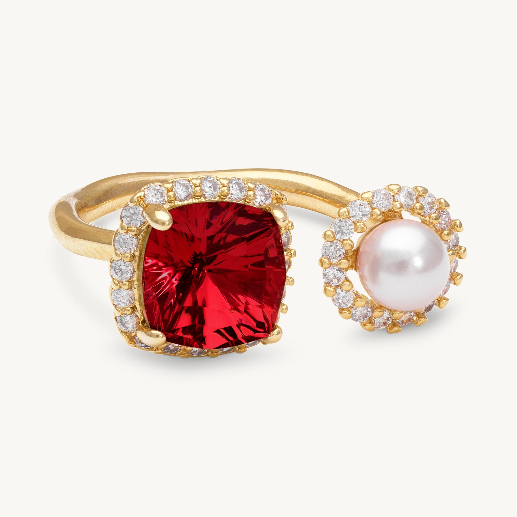 Lily And Rose "Colette Scarlet Red Gold" - Ring