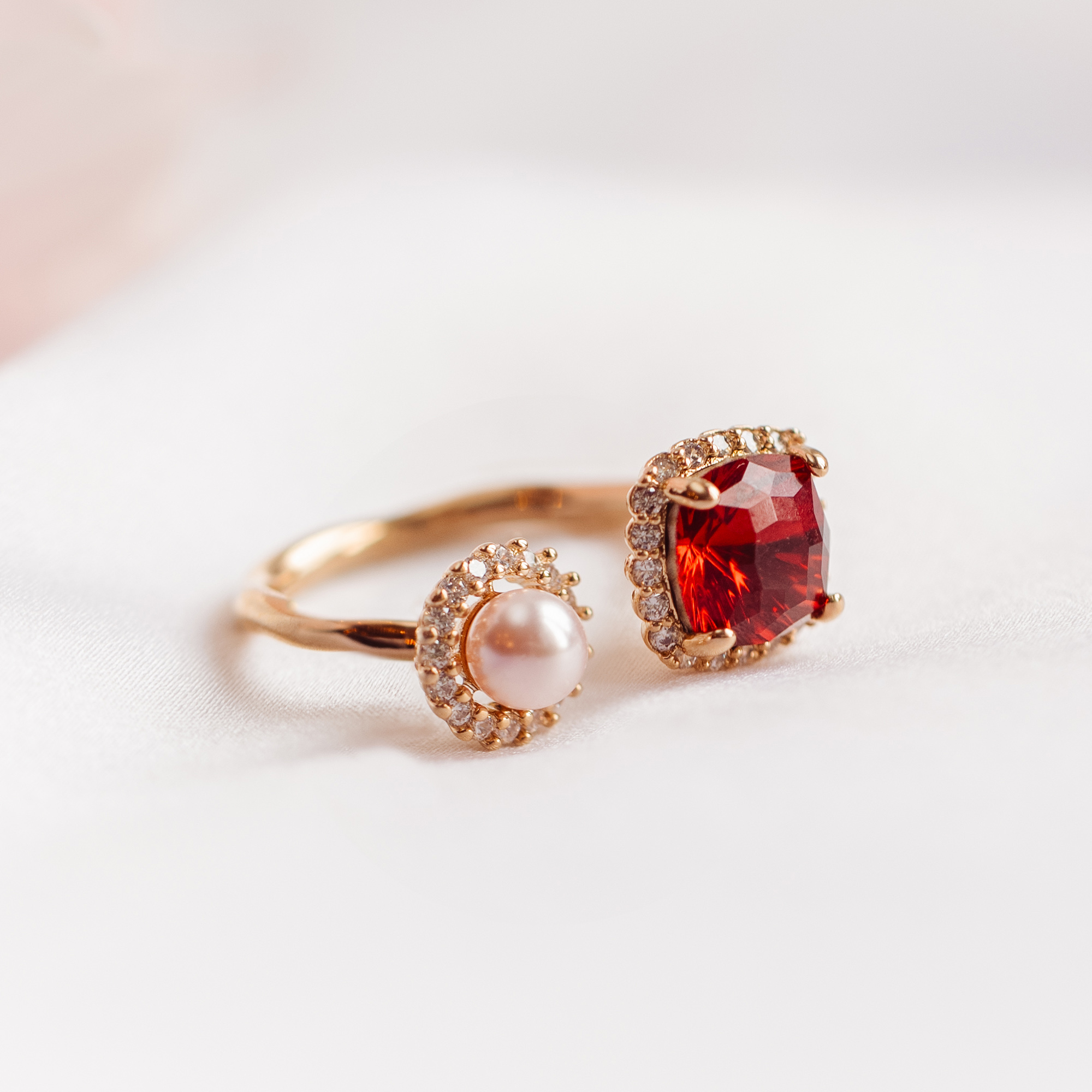 Lily And Rose "Colette Scarlet Red Gold" - Ring - Bild 2