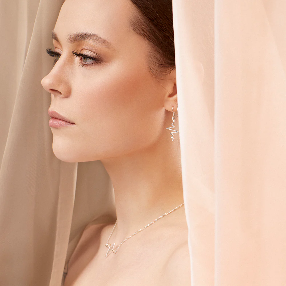 By Sofia Wistam "Heartbeat Silverhalsband" - Halsband - Bild 3