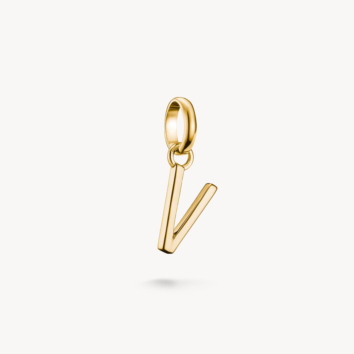 Berlock "Guldpläterad bokstav V Charm Club Connect" - Thomas Sabo