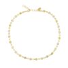 Caroline Svedbom "Calanthe Necklace Gold Dark Jonquil Combo" - Halsband