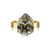 Caroline Svedbom "Mini Drop Ring / Black Diamond /Gold"  - Ring