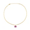 Caroline Svedbom"Mini Lydia Necklace Gold / Dark Rose"Halsband