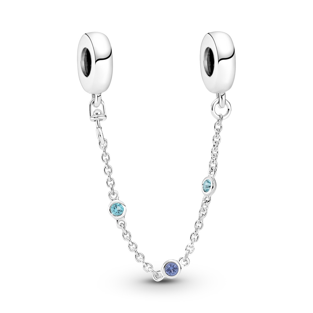 Pandora "Triple Blue Stone" - Säkerhetskedja