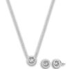 Michael Kors "Logo Smyckeset Silver" - Halsband & örhängen