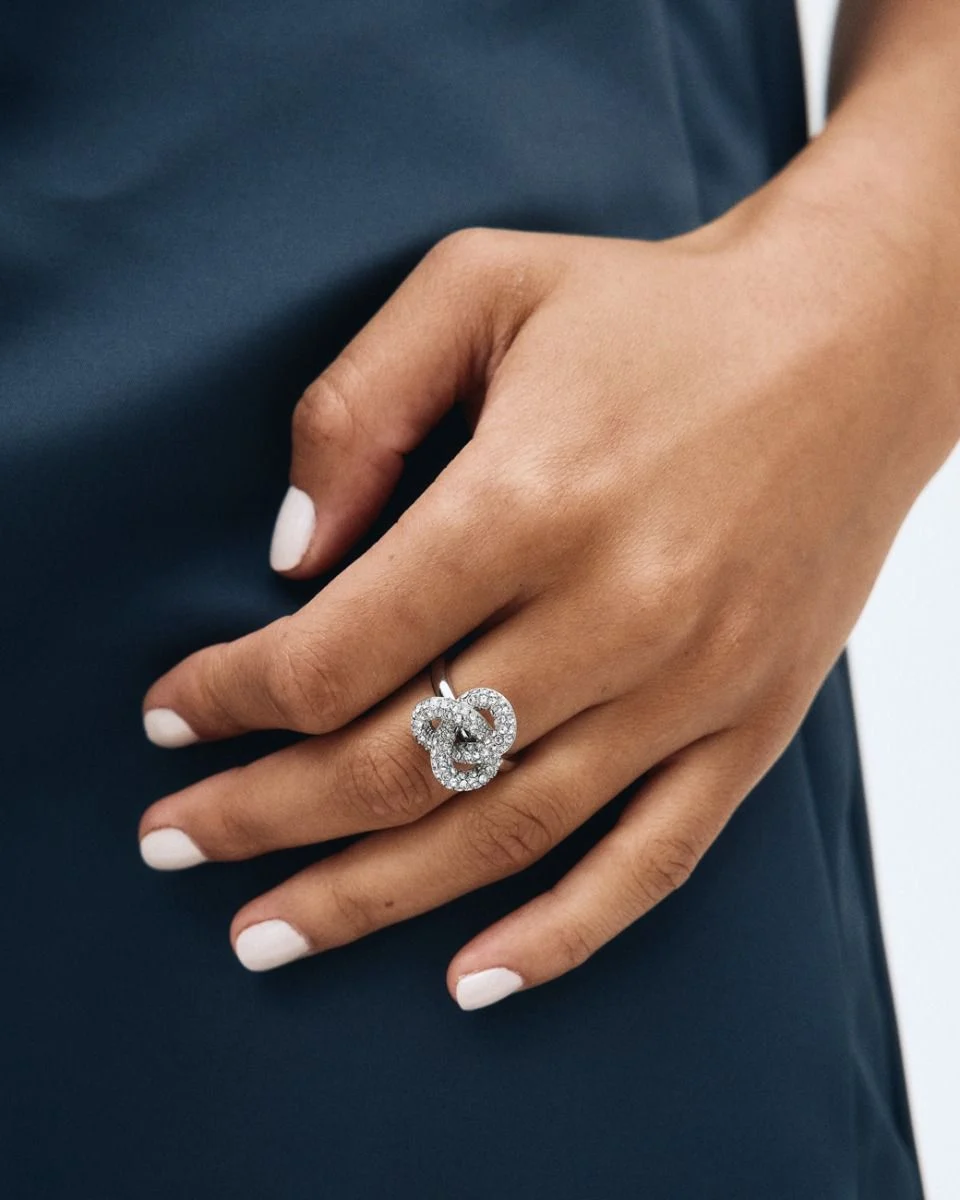 Edblad "Infinity Knot Sparkle Ring L Steel" - Ring - Bild 2