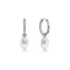 Edblad "Perla Hoops Sparkle  Steel" - Örhängen