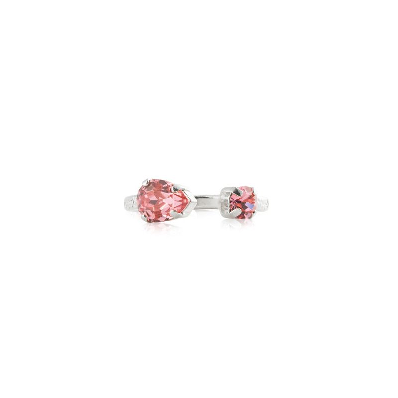 Caroline Svedbom "Amelia Ring Rhodium / Light Rose" - Ring