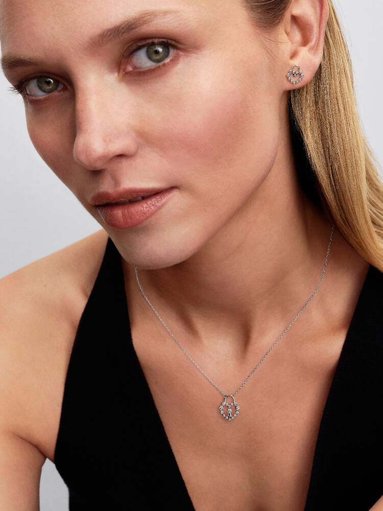 Pandora "Glittrande hänglåshalsband silver" - Halsband - Bild 3