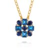 Caroline Svedbom "Diora Chain Necklace Gold / ReCreated Blue Combo" - Halsband