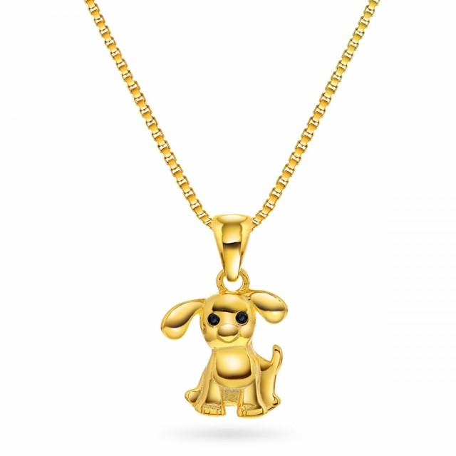 Pia & Per "Hund Guldpläterat" – Halsband