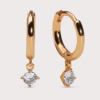 Sparv "Petite Sparkling Hoops Gold" - Örhängen