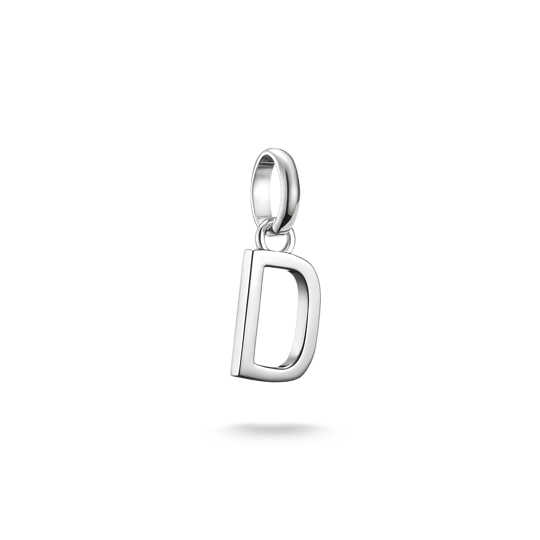 Berlock "Bokstaven D Charm Club Connect Silver" - Thomas Sabo