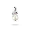 Berlock "Pärla med rosett Charm Club Connect Silver" - Thomas Sabo