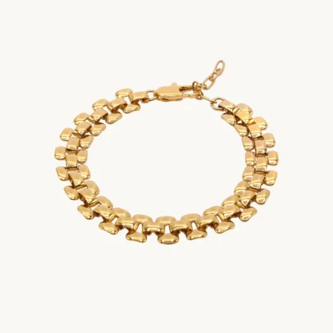 Emma Israelsson"Trinity Large Link Bracelet Gold" - Armband